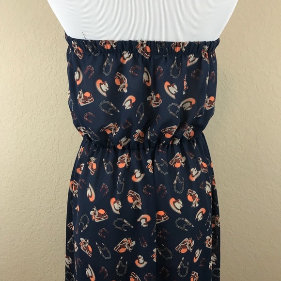 Audrey 3+1 Rodeo So Refined Hi-Lo Blue Dress - Picture 7 of 8